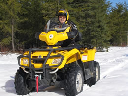 raid motoneige - Le sentier de neige