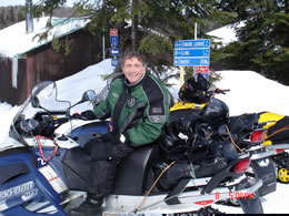 raid motoneige - Le sentier de neige